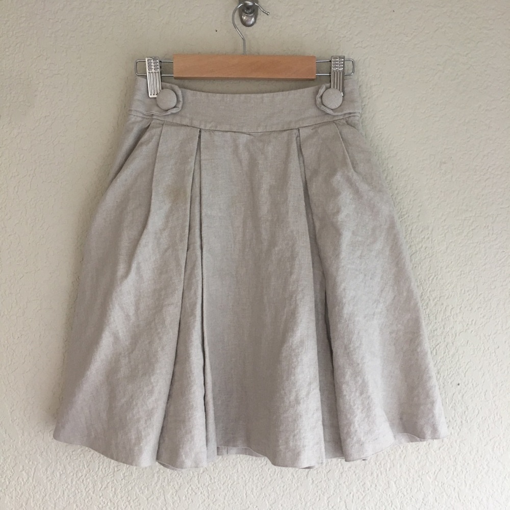 Urban Outfitters linen flare mini skirt w/ pockets